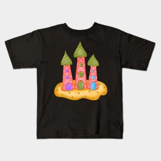 Magic Mushroom house. Kids T-Shirt